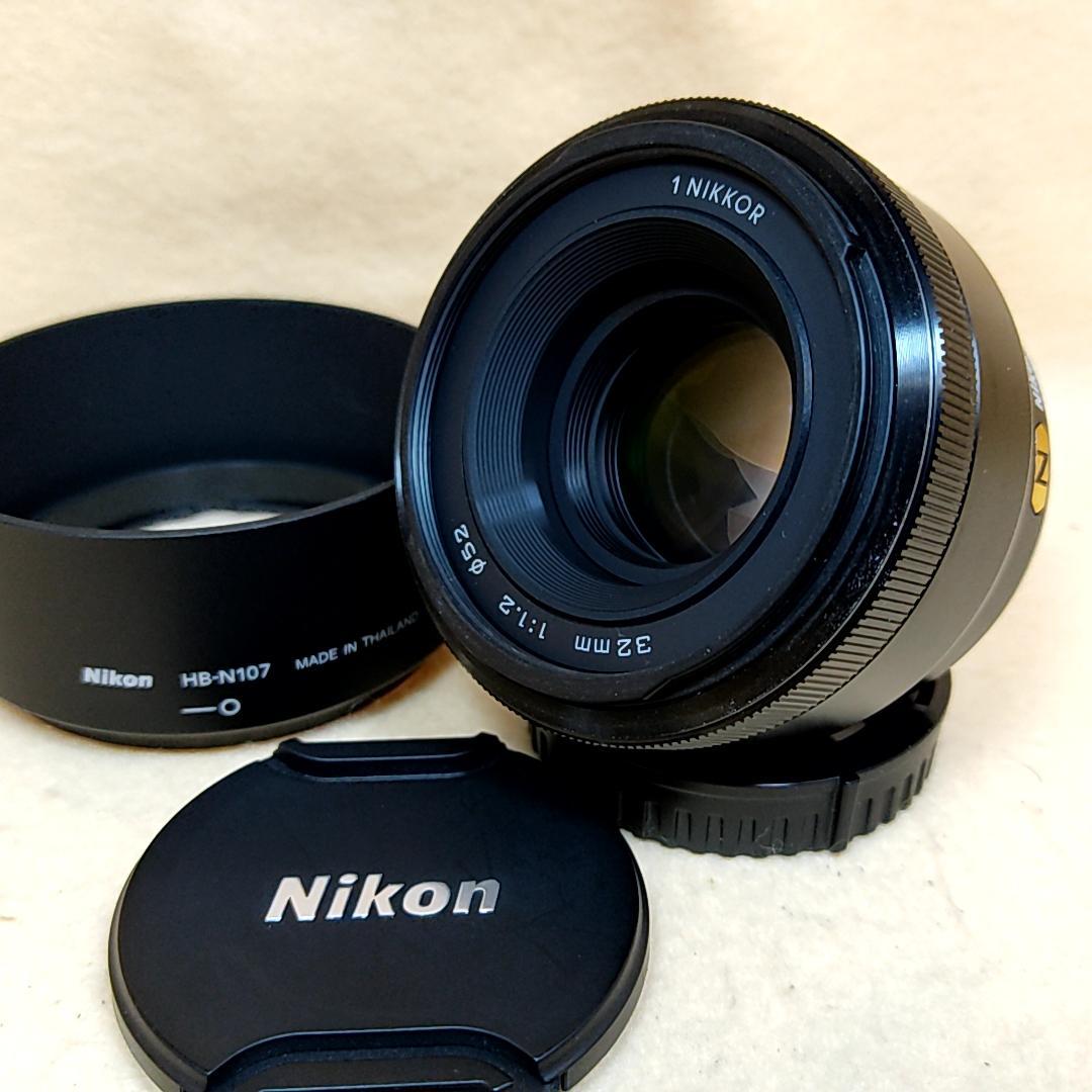 ★美品★単焦点レンズ Nikon 1 NIKKOR 32mm F1.2 ブラック