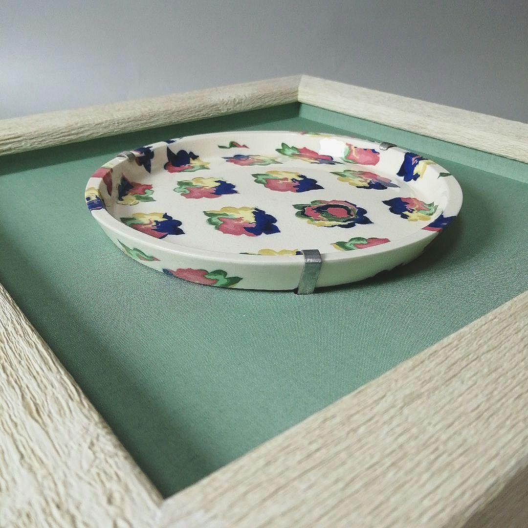 人間国宝　松井康成　萃瓷練上　華雲文皿　額装　飾皿　すいじ練上皿　骨董