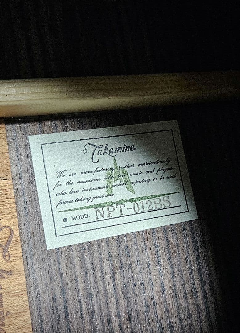【美品・赤プリ】1994年製　タカミネ　NPT-012 BS