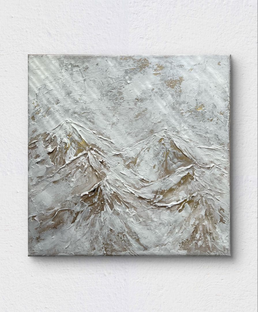 インテリア/和風/絵画/アート/抽象画/モダン/ホテル/ホワイト/ゴールド/山