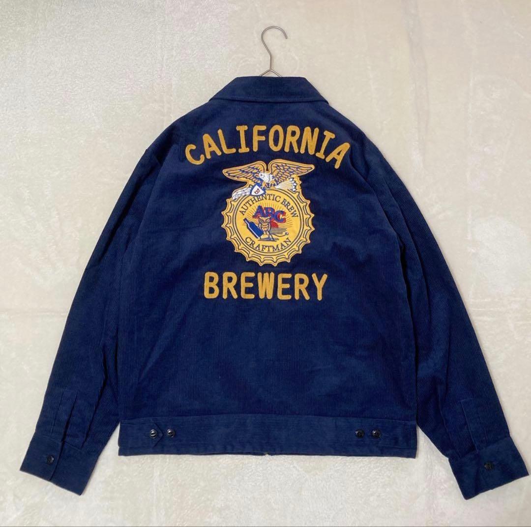 モ*チ様 ALCARZA アルカルザ FFAジャケット コーデュロイ 刺繍 紺色