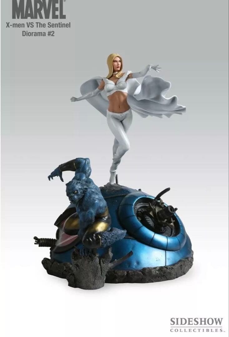 サイドショウ マーベル X- MEN エマ・フロスト＆ビースト スタチュー