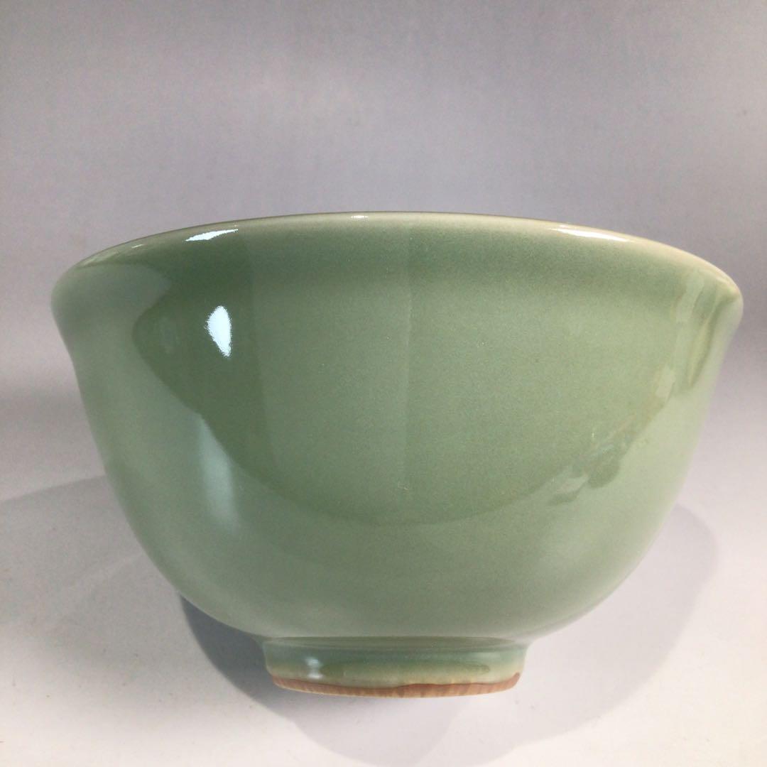 Ｐ９８　茶碗　『諏訪蘇山造』『青磁茶碗』　抹茶碗　共箱　茶道具