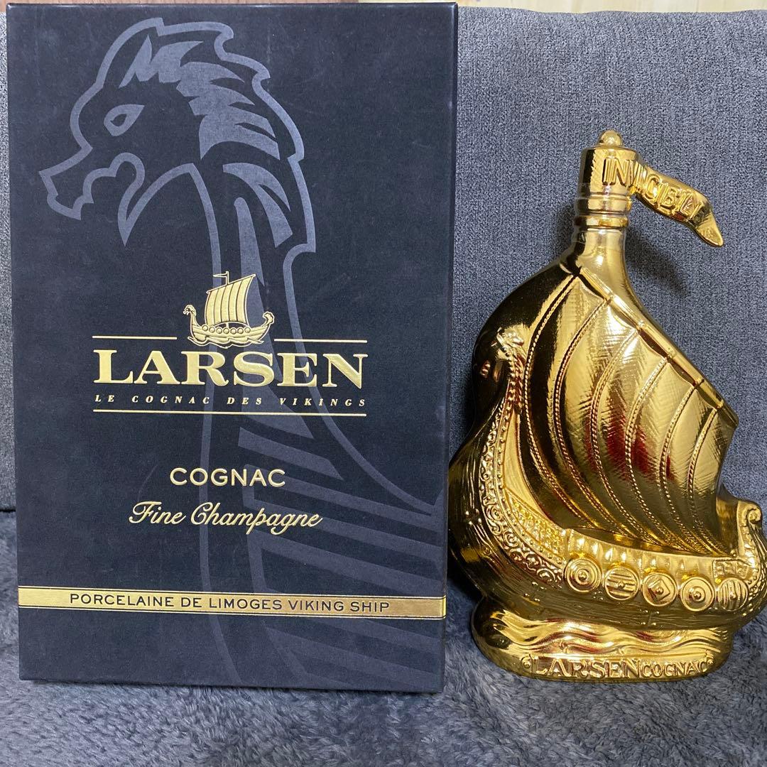 larsen コニャック ヴァイキングシップ　箱付き　ラーセン　ゴールド