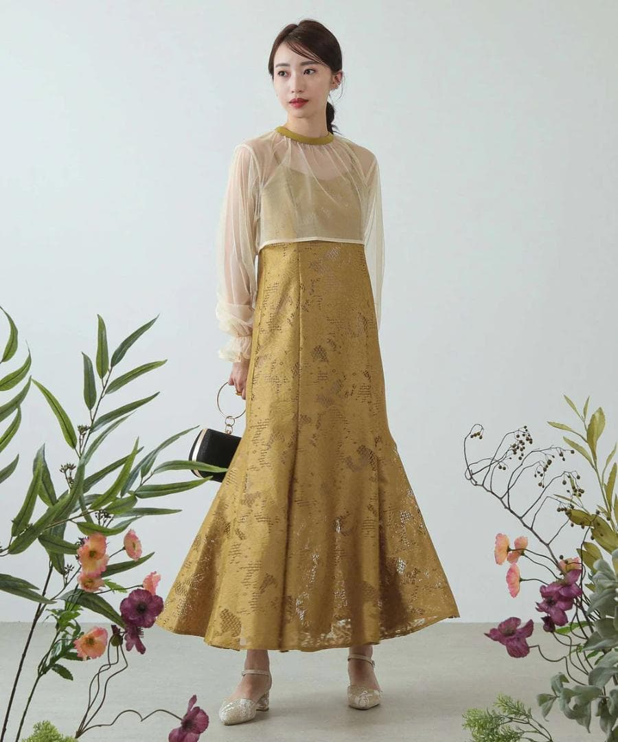 美品 kana カナ チュールボレロセット 結婚式 パーティー L大きいゆったり