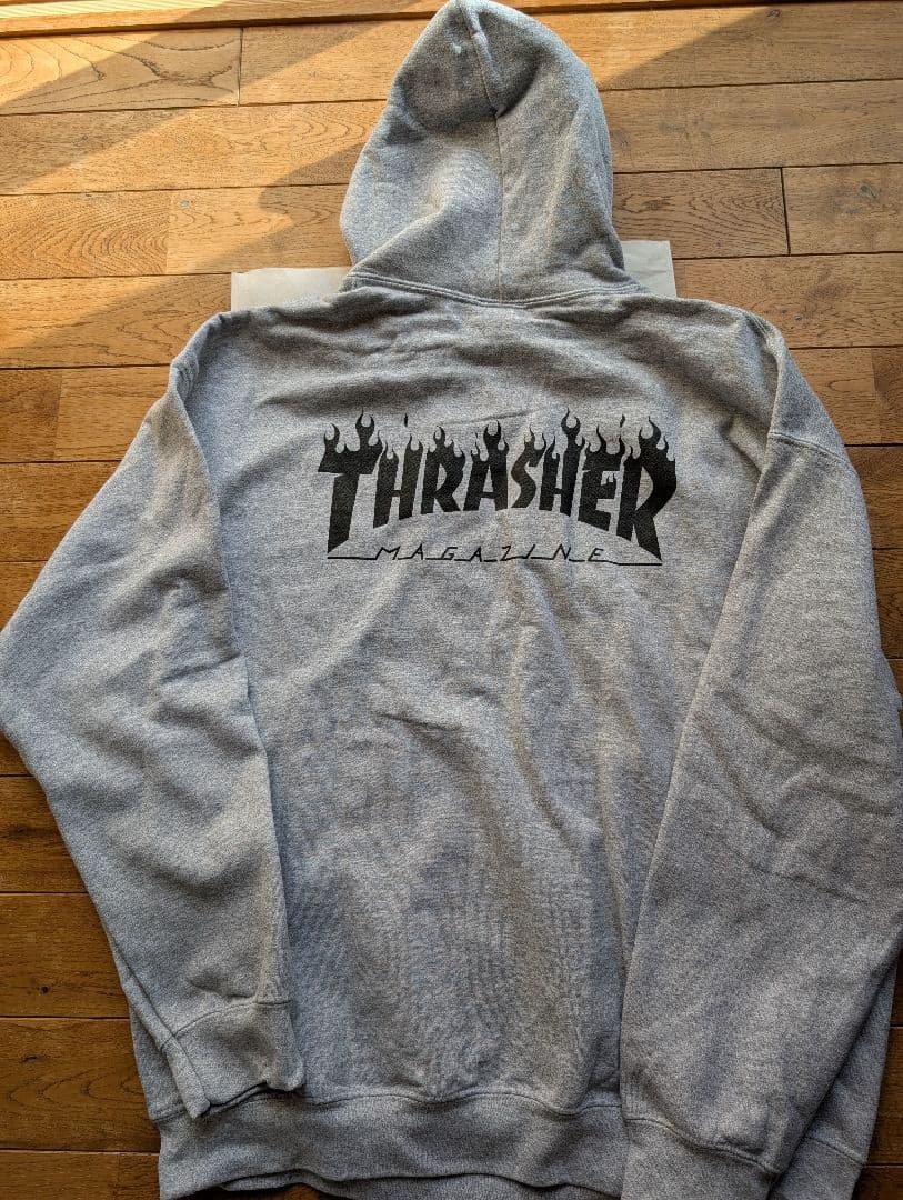 UNDERR THRASHER ロンハーマン コラボフーディ XLサイズ グレー