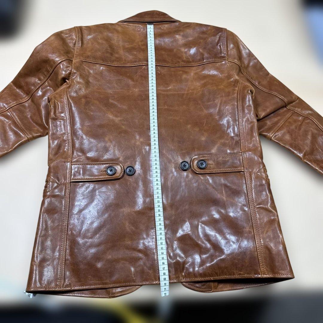 琥珀色 ワックスホースハイド スイッチマン レザージャケット