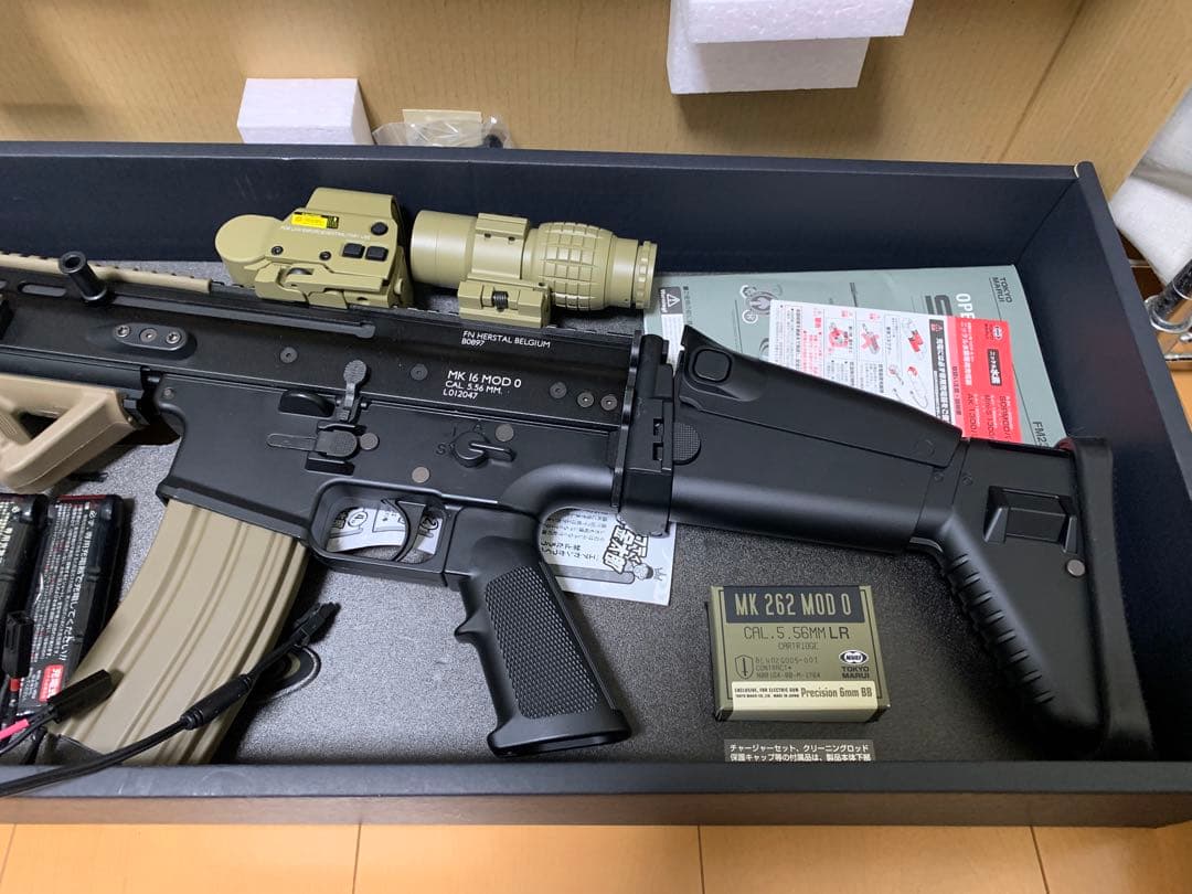 東京マルイ SCAR-L 次世代電動ガン　室内撃ちのみ　オプション多数！