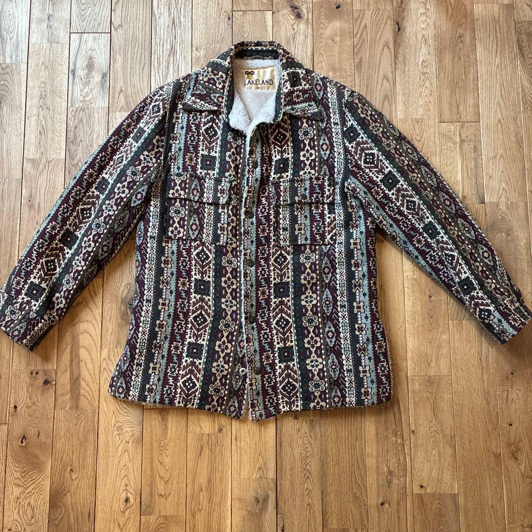 lakeland ジャガード　ジャケット　70年代