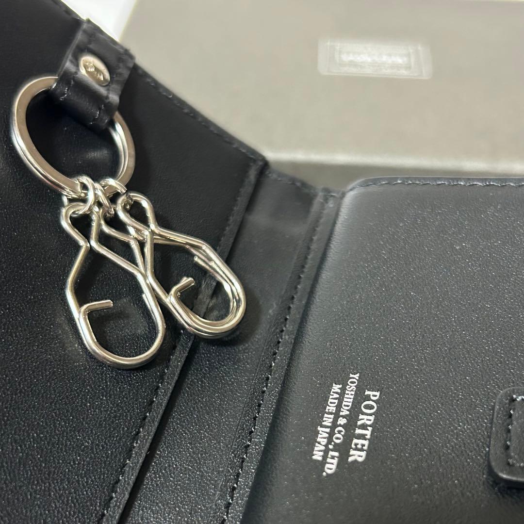 新品 PORTER ポーター キーケース 鍵入れ レザー 箱付き ブラック