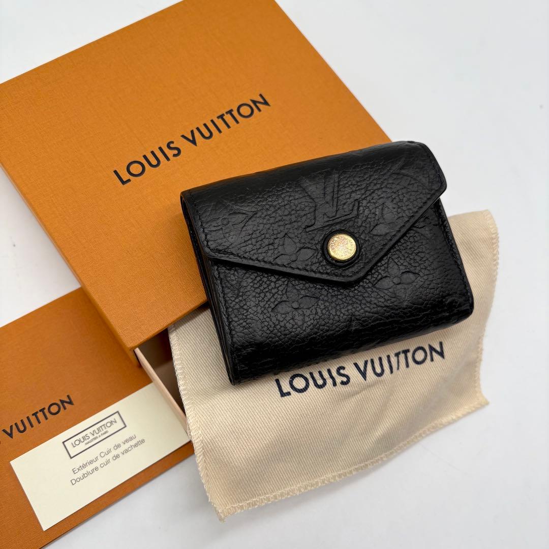 【IC搭載】ルイヴィトン モノグラム アンプラント ポルトフォイユ ゾエ 黒