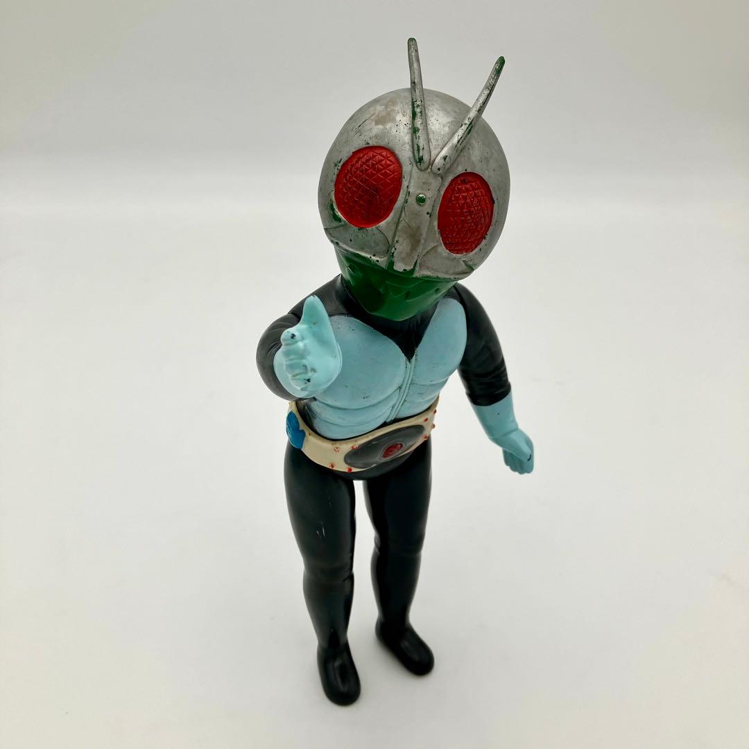 旧バンダイ 仮面ライダー　面取れ ソフビ 　フィギュア　マフラー・ブーツ欠品