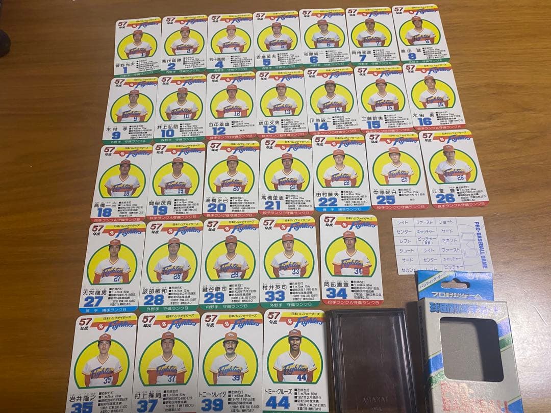 タカラ　プロ野球ゲーム　57 58 59年度　日本ハム
