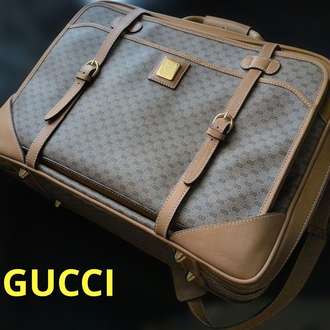 ♥海外からやってきた物♥ GUCCI マイクロソフトトランク ボストンバッグ