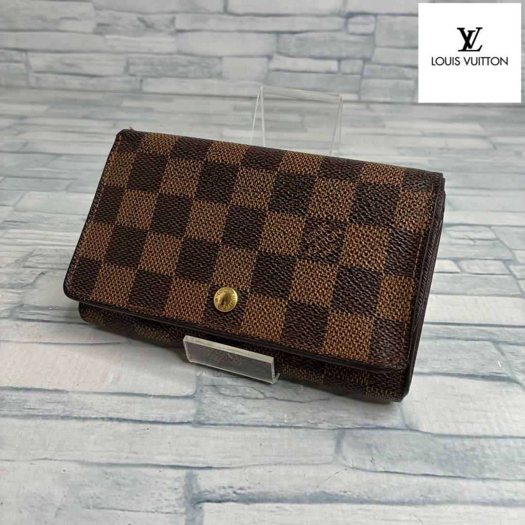 極美品　50 LOUIS VUITTON ルイヴィトン ダミエ 折り財布　oh4