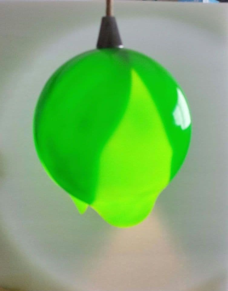 昭和レトロ レトロポップチューリップ型の電気傘 ライト 緑