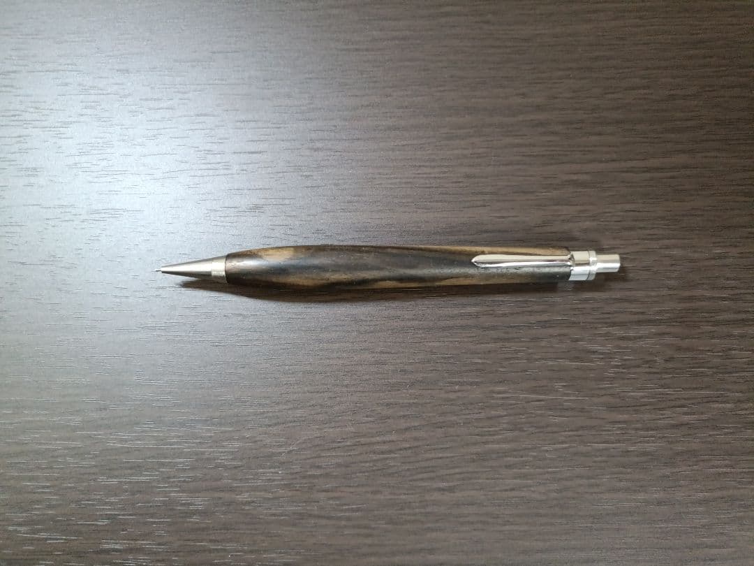 値下げ交渉可 YI工房 黒柿 木軸シャーペン