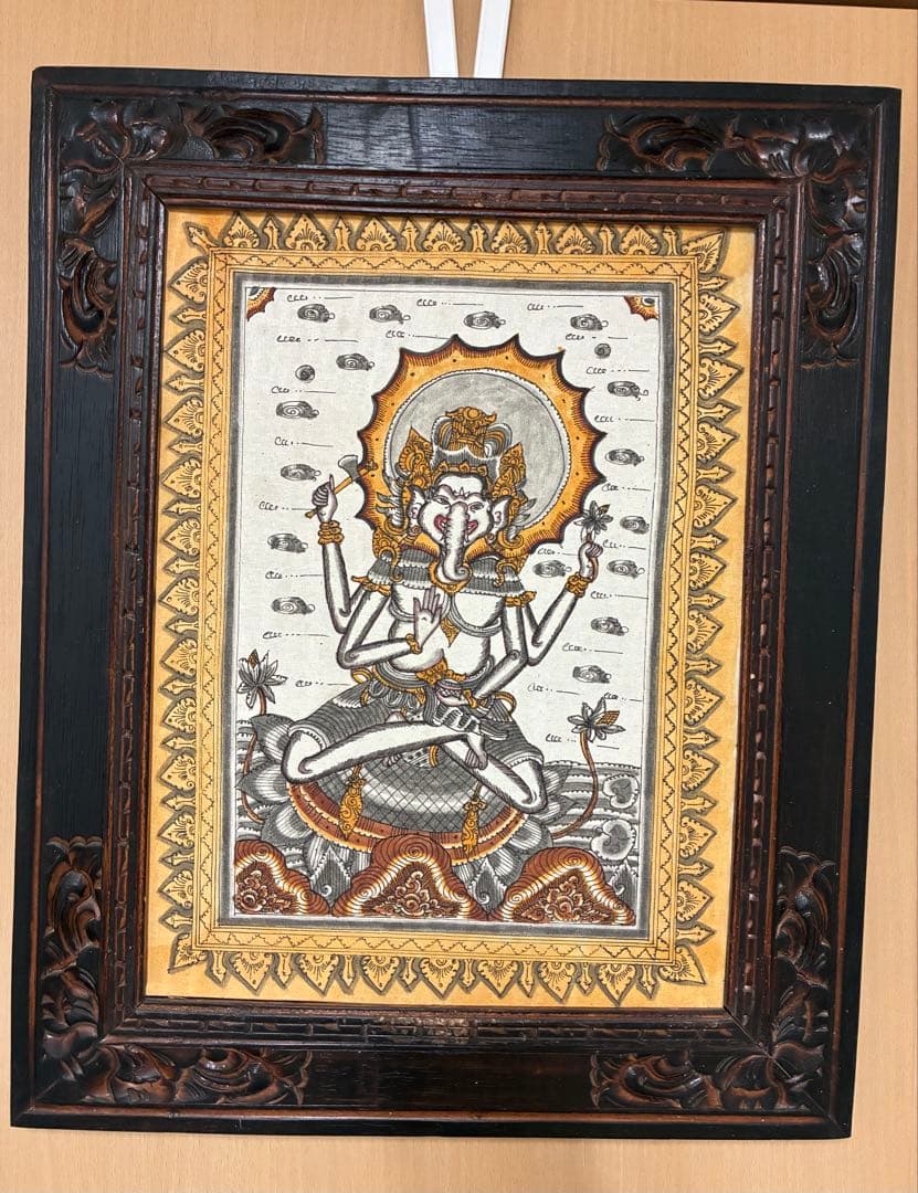 ガネーシャ　絵画　絵　PAINTINGS ART GALERY バリ島　ウブド