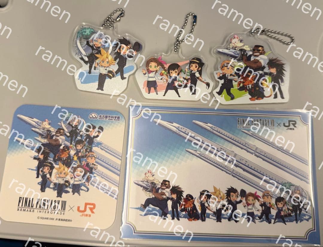 FF7 キーホルダー 全種 ポストカード コースター JR東海 推し旅