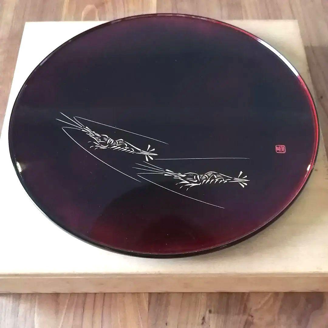 ◎新品未使用　石川県 輪島塗 海老沈金 うるし盛器 慶塚漆器工房◎