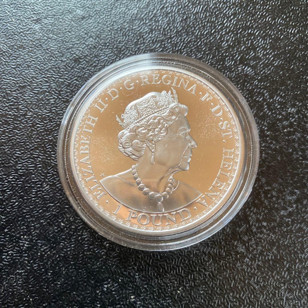 銀貨　99.9% 純銀　シルバー　ウナ　ライオン　銀貨　セントヘレナ　ブリタニア
