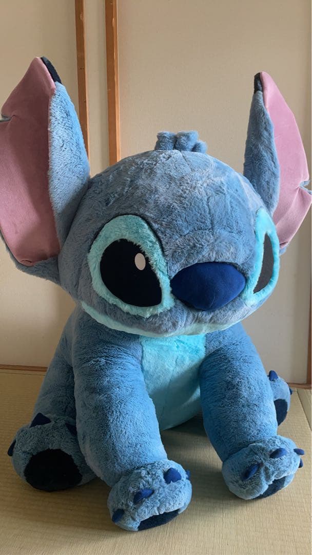 ディズニー スティッチ ぬいぐるみ 限定品 特大ぬいぐるみ ブランケット付き