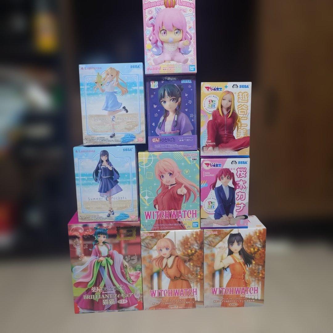 アニメキャラクターフィギュア10体セット　飛①