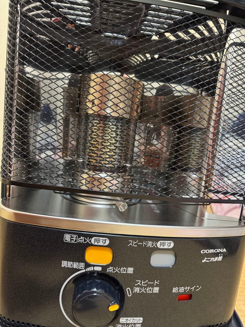 CORONA 石油ファンヒーター メッシュカバー付き