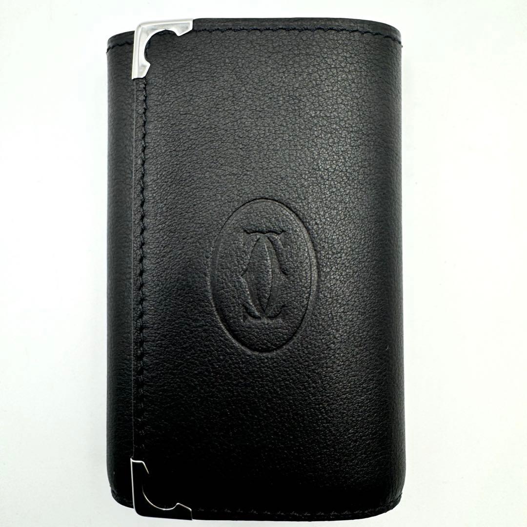 極美品✨Cartier カルティエ　6連キーケース　ブラック　本革