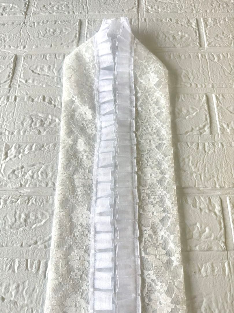 ふりふレース　髪飾りセット 重衿　半衿　帯揚げ　帯締め　パール装飾　振袖セット