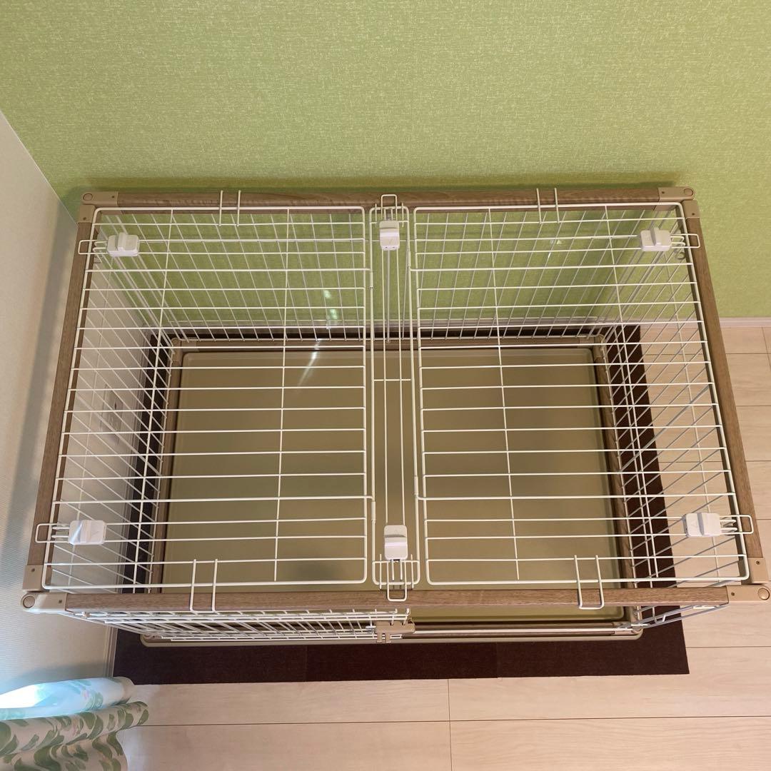 アイリスオーヤマ　ウッディサークル　屋根付き　ペットケージ　犬用　引き渡し可