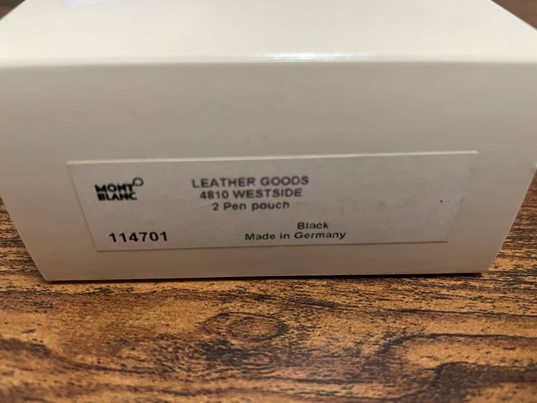 【まさき】新品未使用: 2本用 ブラックモンブラン ペンケース 4810