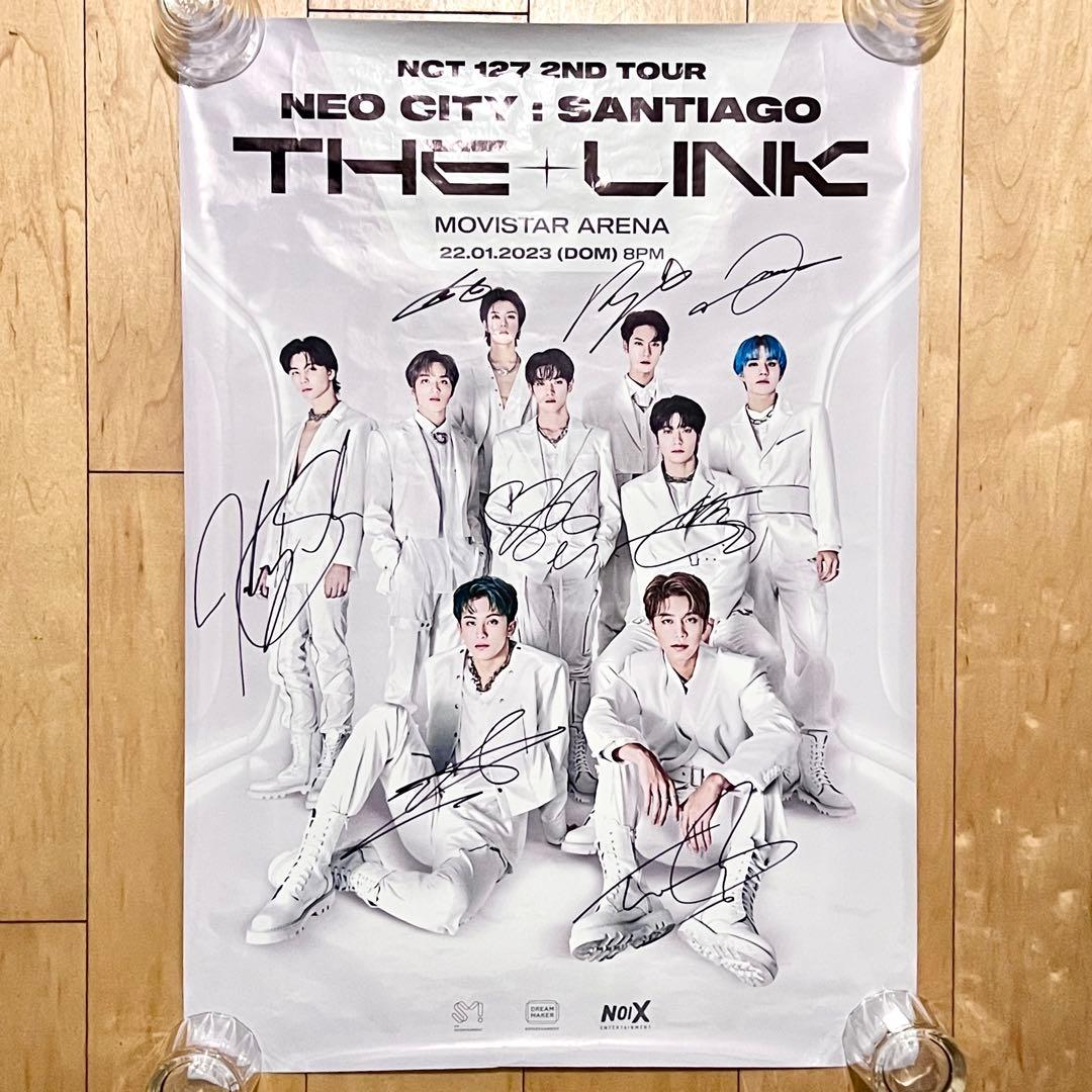 NCT127 直筆サイン入り 大判ポスター THE+LINK SANTIAGO