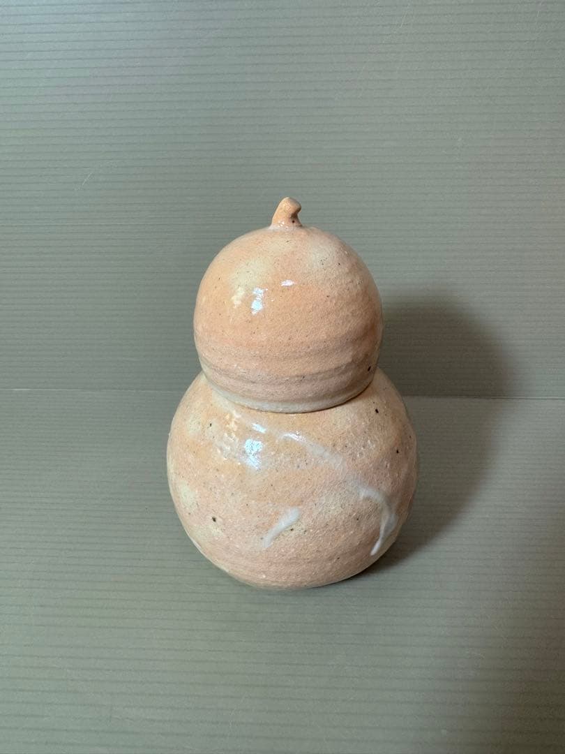 2755 朝日窯　松露庵　松林豊斎作　瓢箪型　置物　未使用