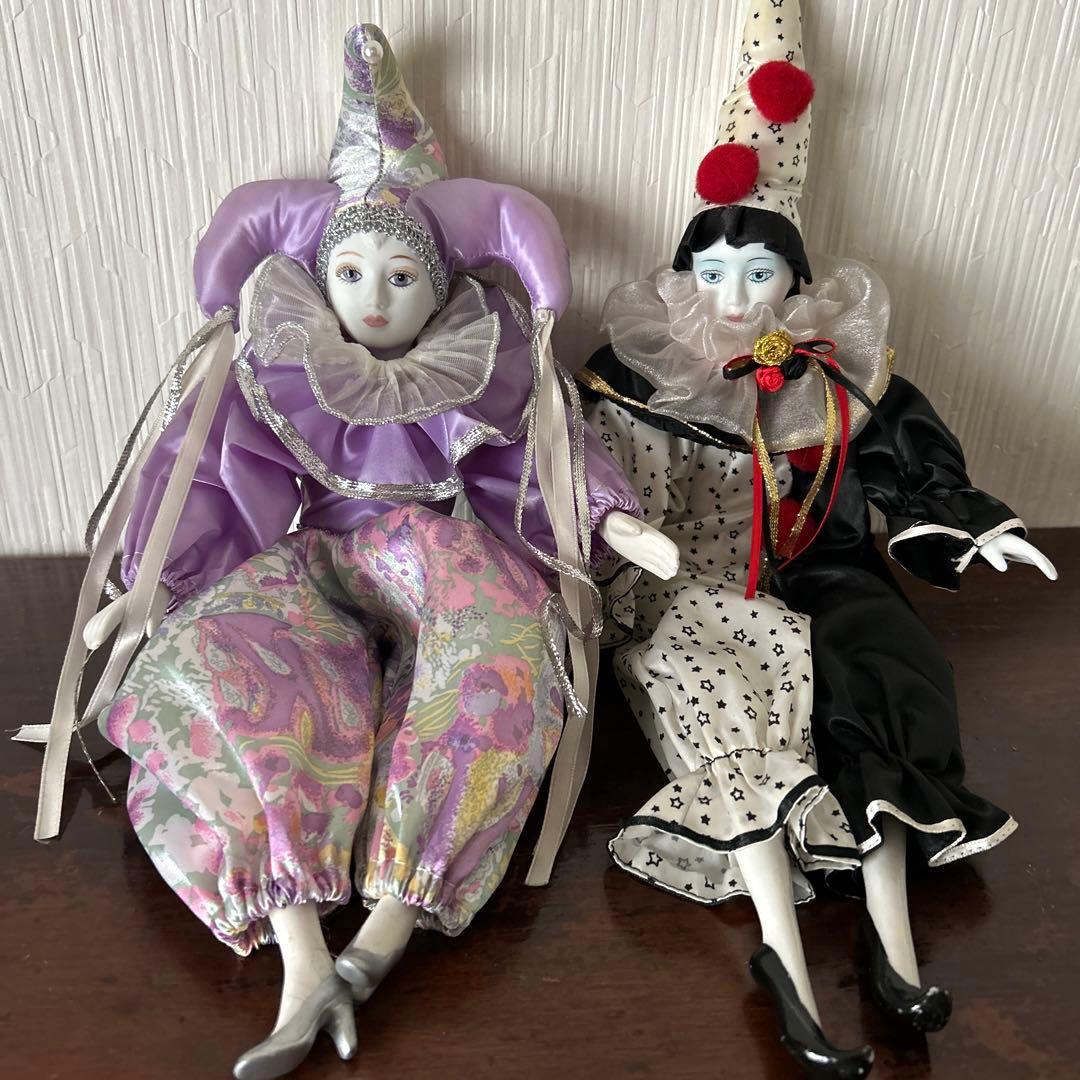 イタリア　ベネチア　ガラス・陶器人形