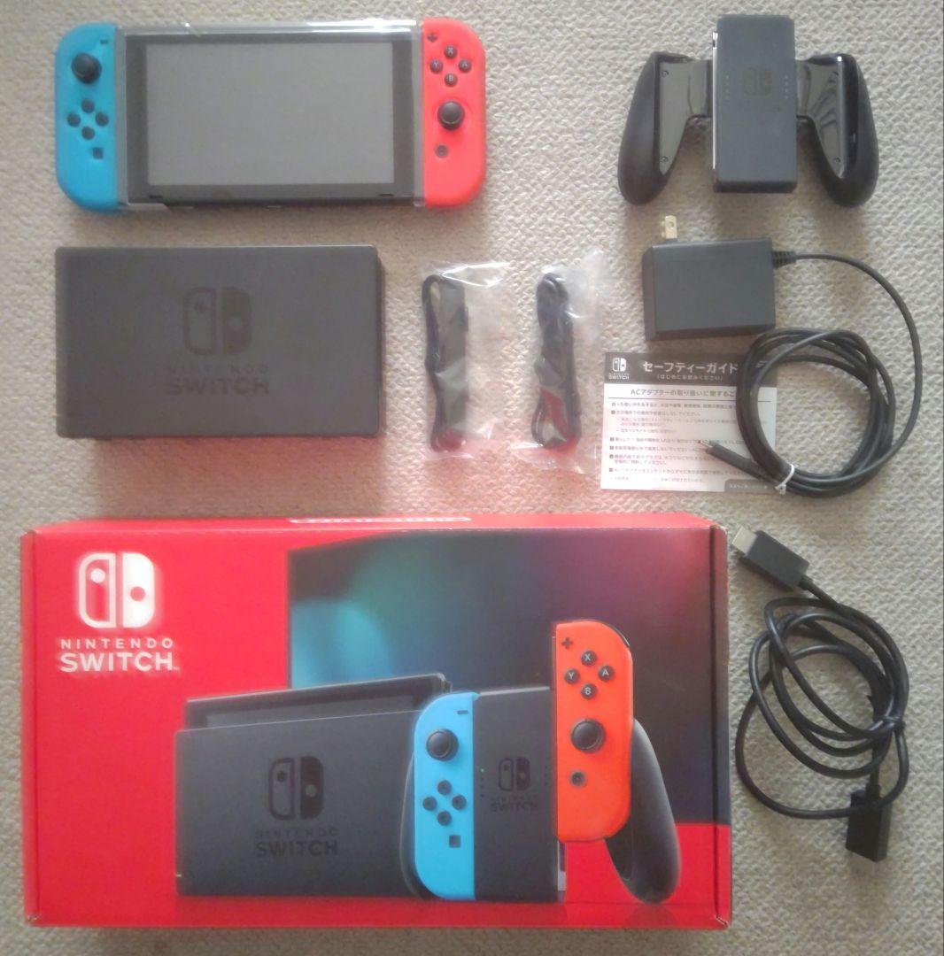【美品】Nintendo Switch 本体 SDカード128GB・保護カバー付