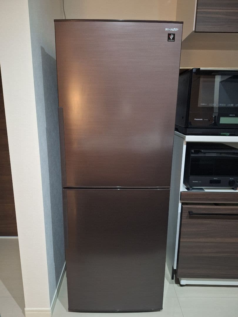 2021年製 SHARP 冷蔵庫 冷凍庫広め 1〜2人用 280L ブラウン
