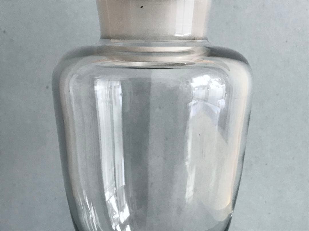 古いガラス 標本瓶 ヴィンテージ キャンディポット ガラスジャー キャニスター