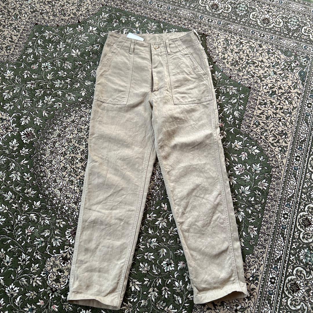 週末お値下げ　新品未使用　45R麻カーゴパンツ