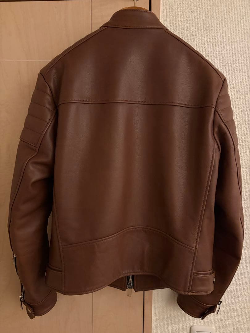 【美品】FIXER F2 シングルライダース　ブラウン　48