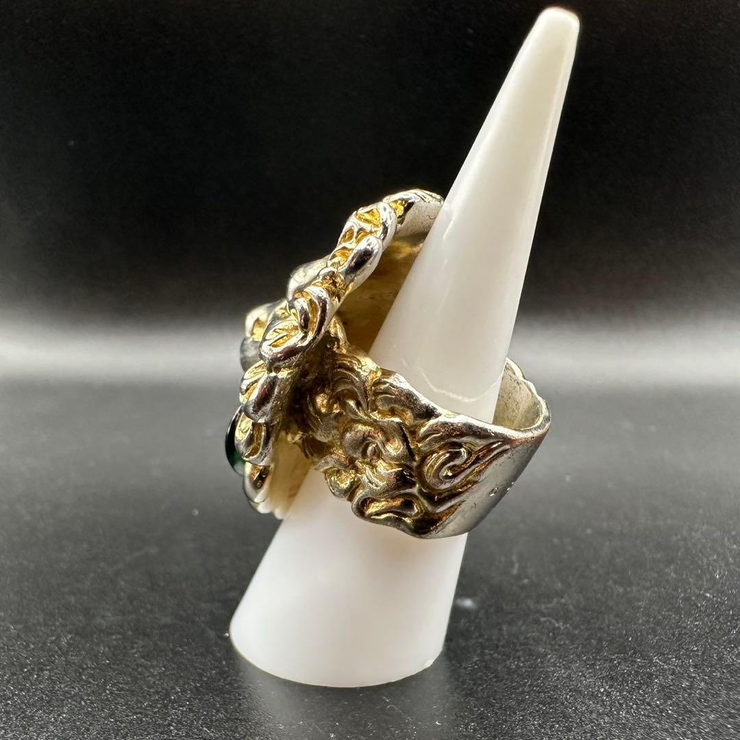 極美品✨　GUCCI　リング　指輪　ライオンヘッド　ロゴ　刻印　1334