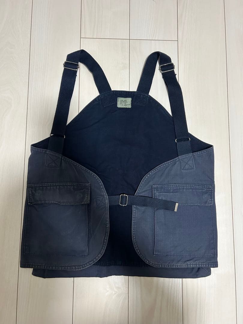 us三軒茶屋　サスペンダー付きダークブルーベスト X-LARGE