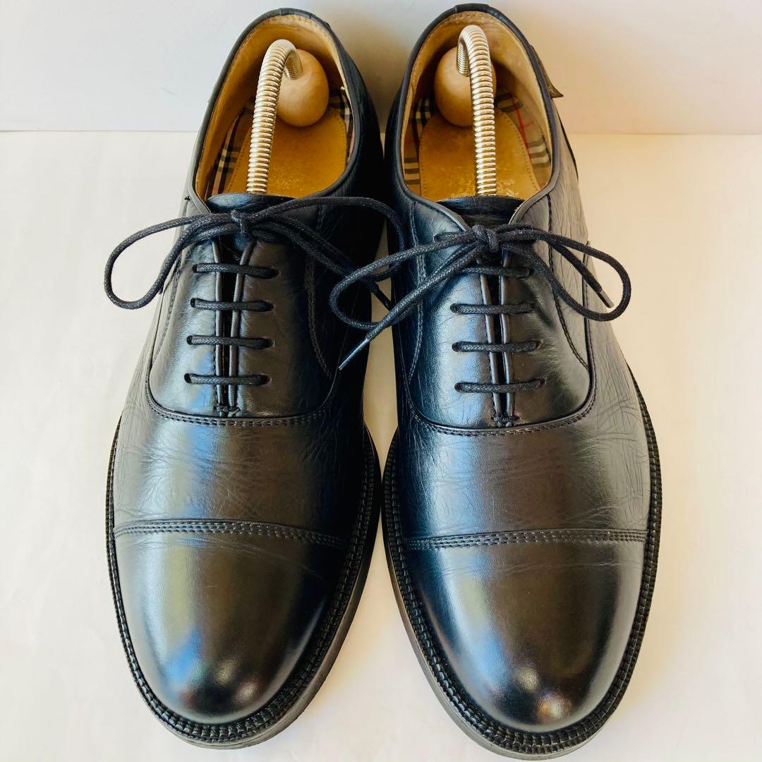 Burberrys バーバリー 黒 ストレートチップ 25.5cm 除菌・消臭済