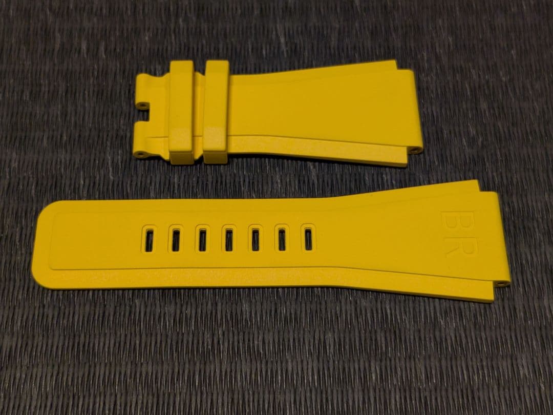 未使用！ベルアンドロス　Bell&Ross　ラバーベルト　イエロー　純正品