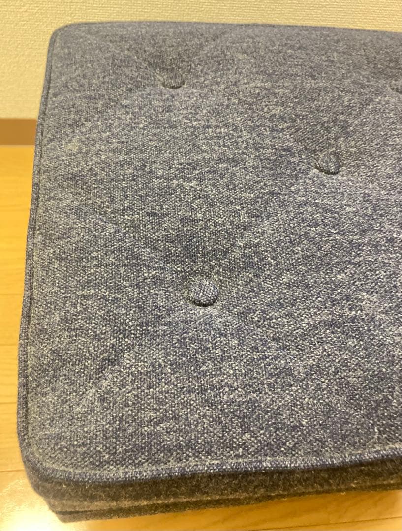 ☆超激カワ！！ カリモク60 オットマン タープブルー ソファ KARIMOKU