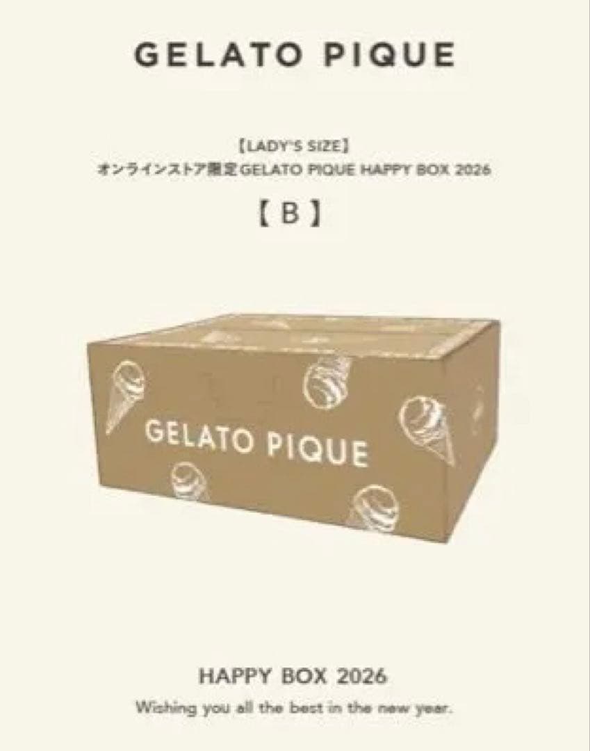 新品GELATO PIQUE HAPPY BOX 2026 <B>福袋