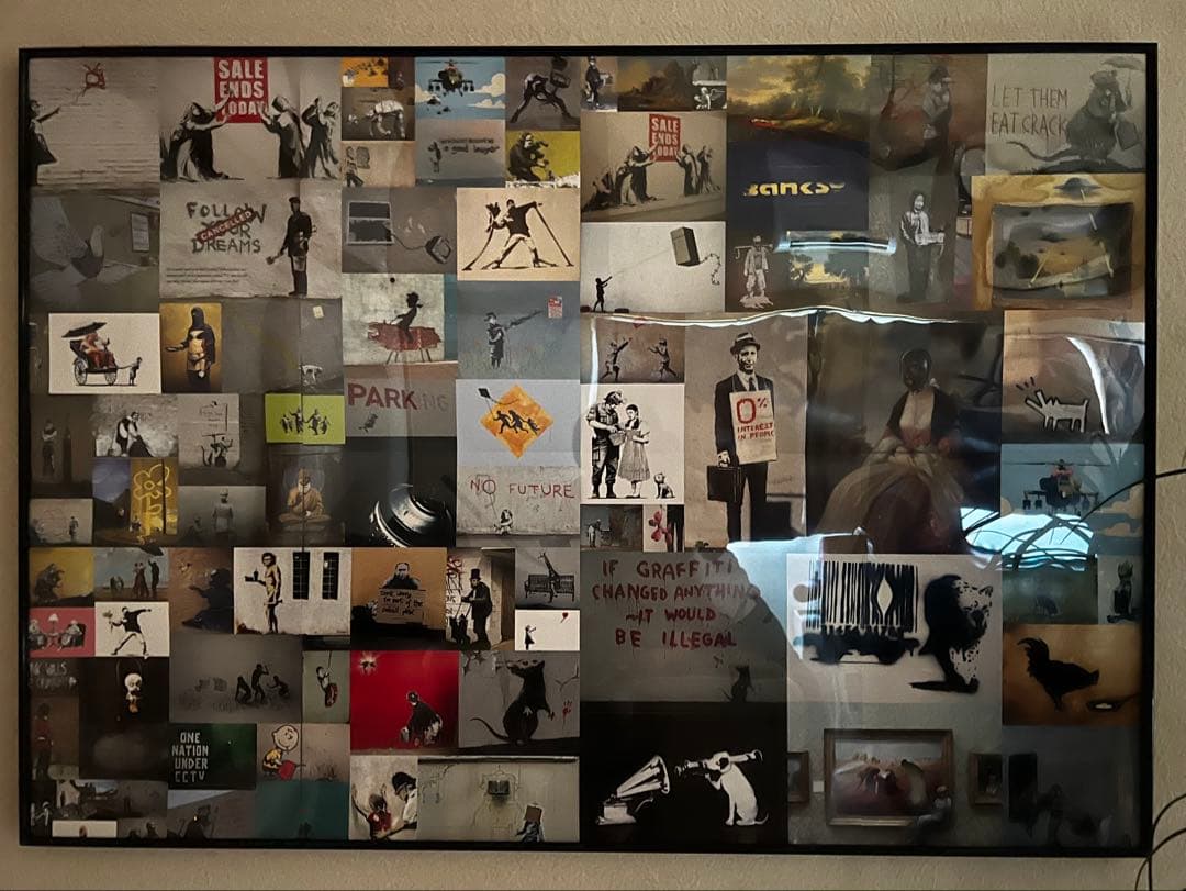 バンクシーポスター　フレーム付