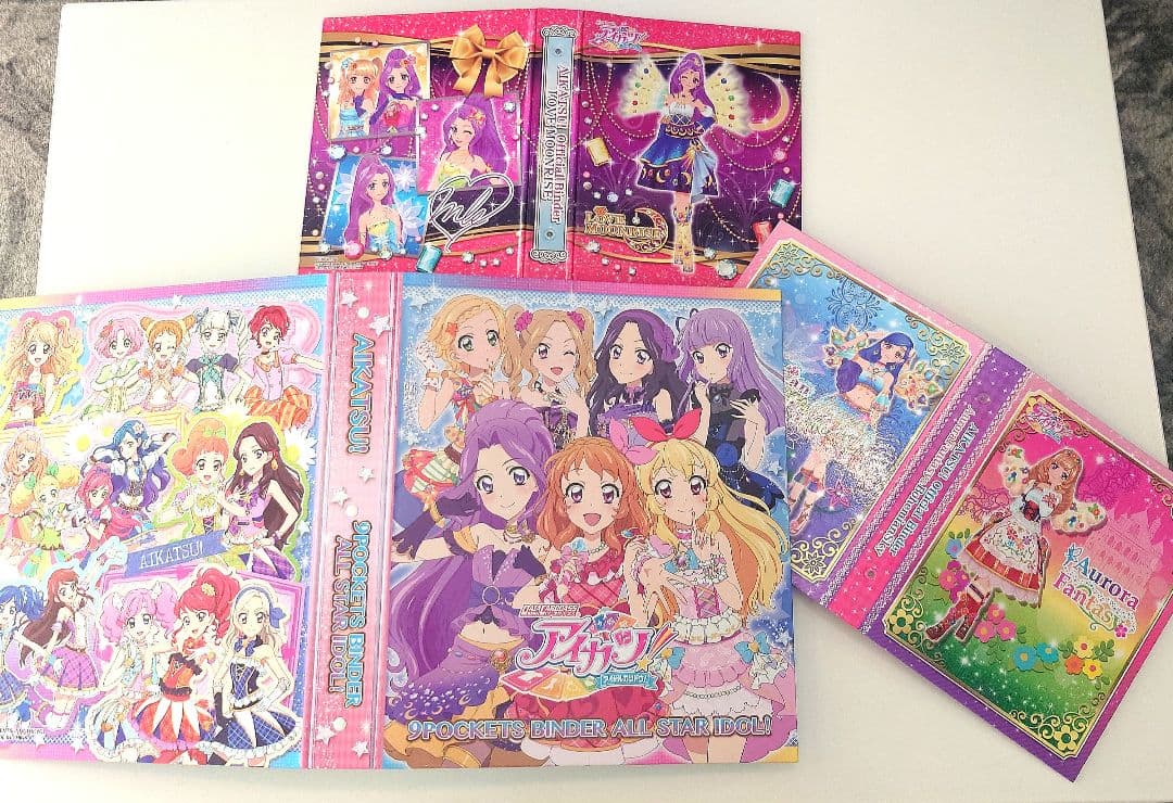 平成女子アイカツまとめ売り！アイカツカード＋Blu-raybox＆映画パンフ