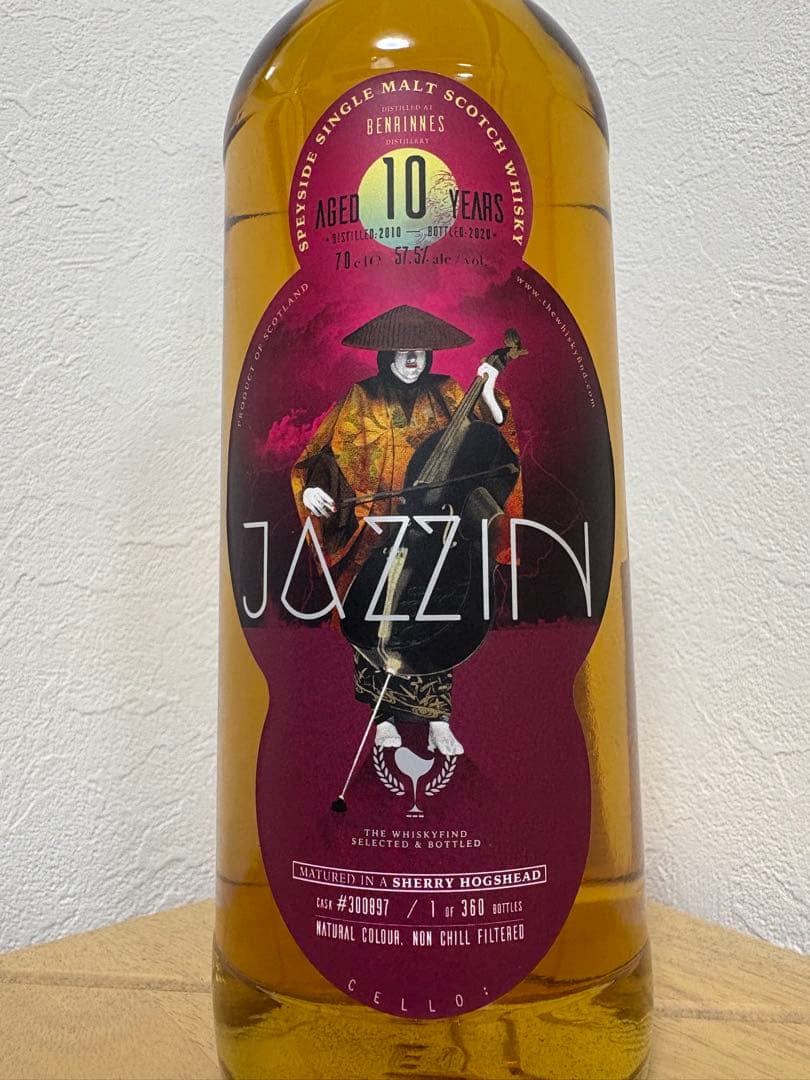 ベンリネス2010 10年／ウイスキーファインド JAZZIN “Cello”