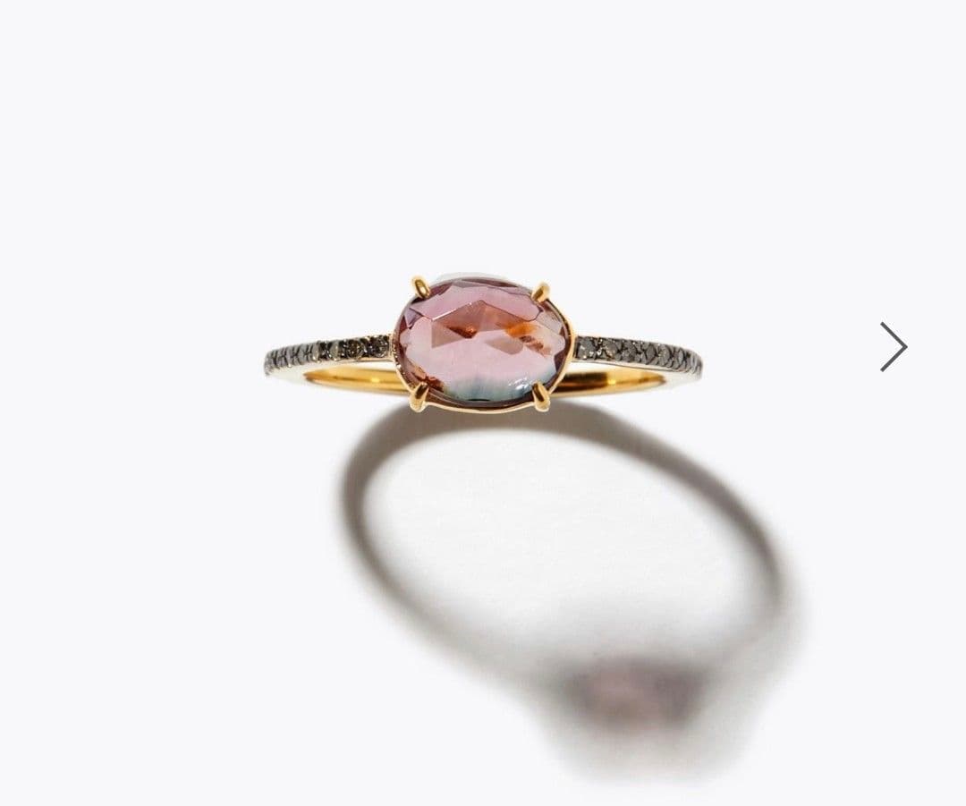 アルティーダウード　ウォーターメロントルマリン　パフェダイヤモンド9号